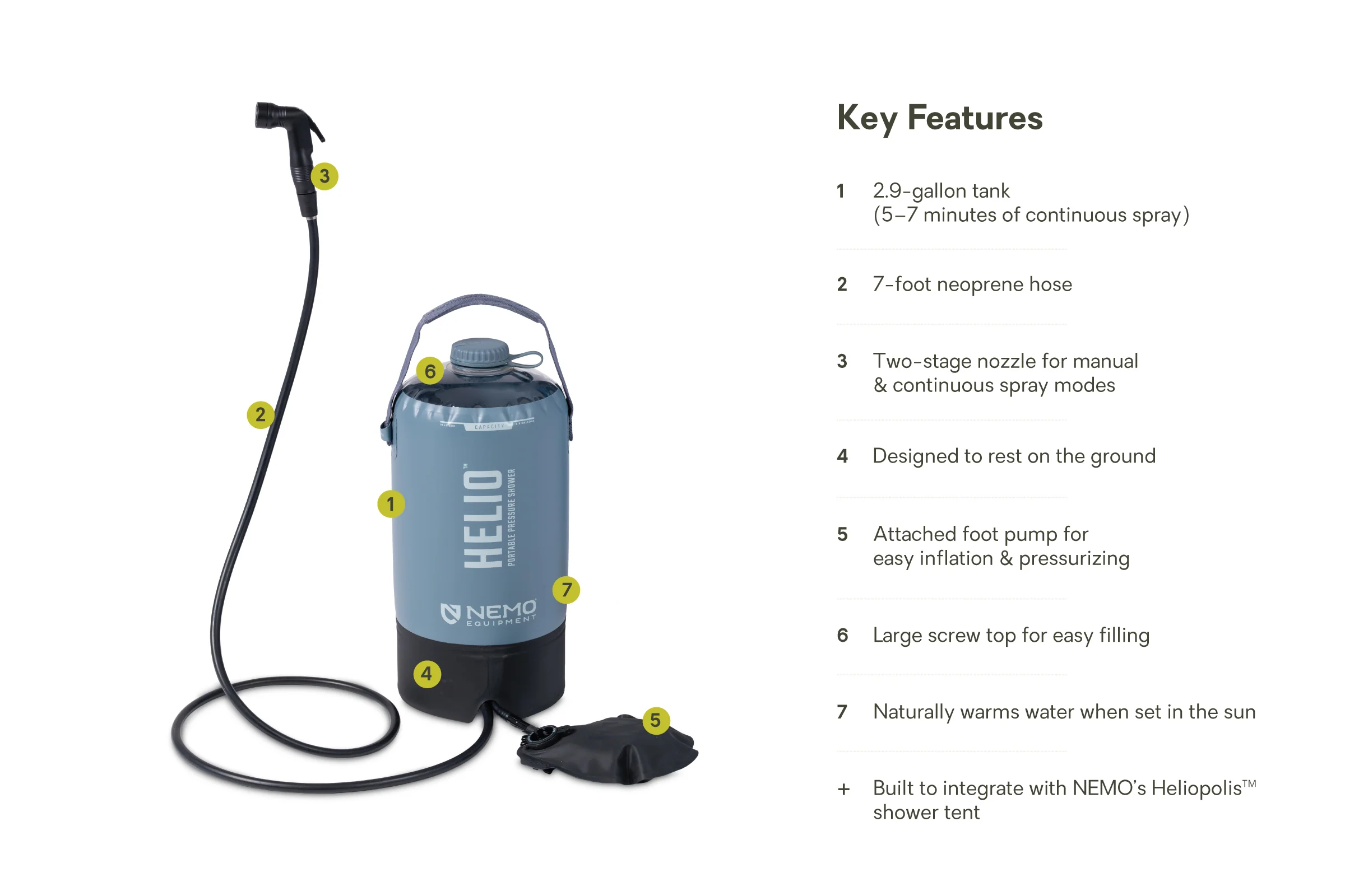 Helio™ Portable Pressure Shower - Image 11